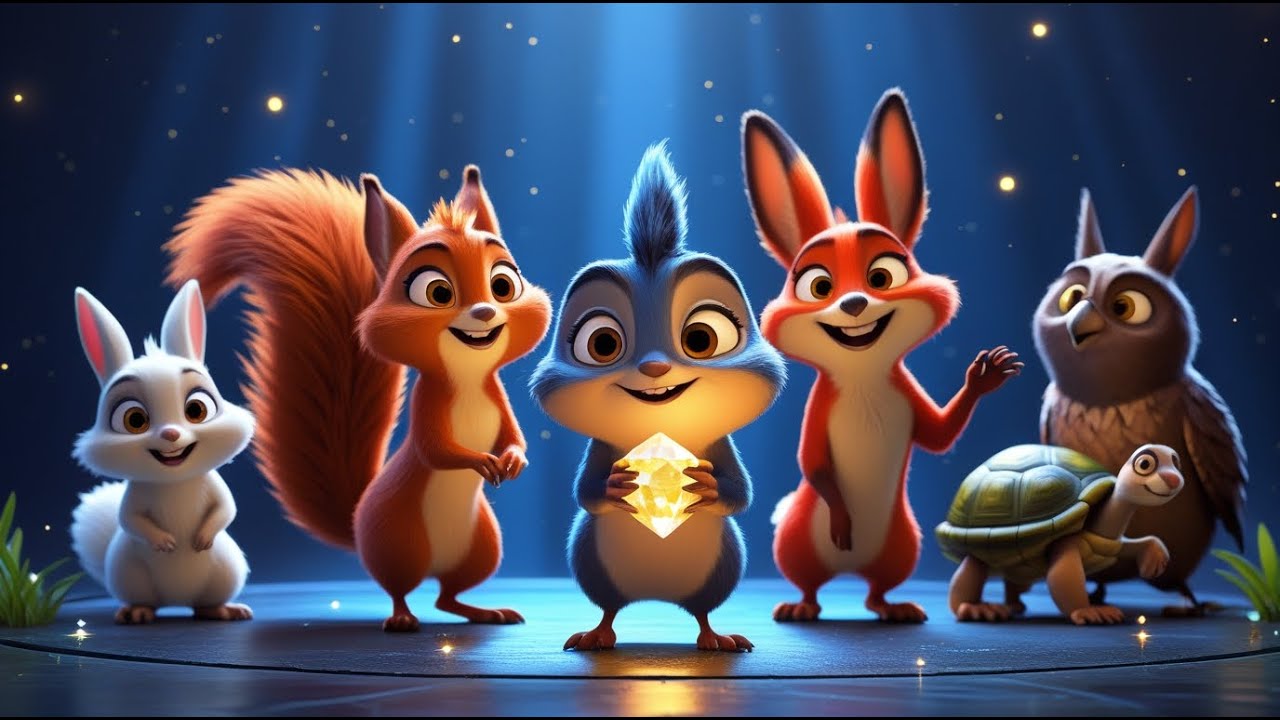 El Ruiseñor Rui y la Honestidad 🐦✨ ¡Rui y la Gema Mágica! 🐿️🦊