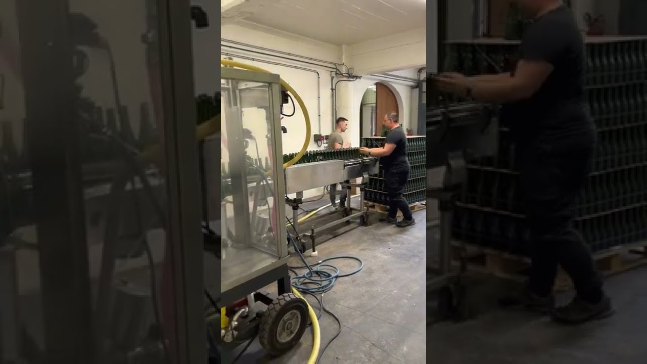 Bottling at Champagne Pierre Mineral