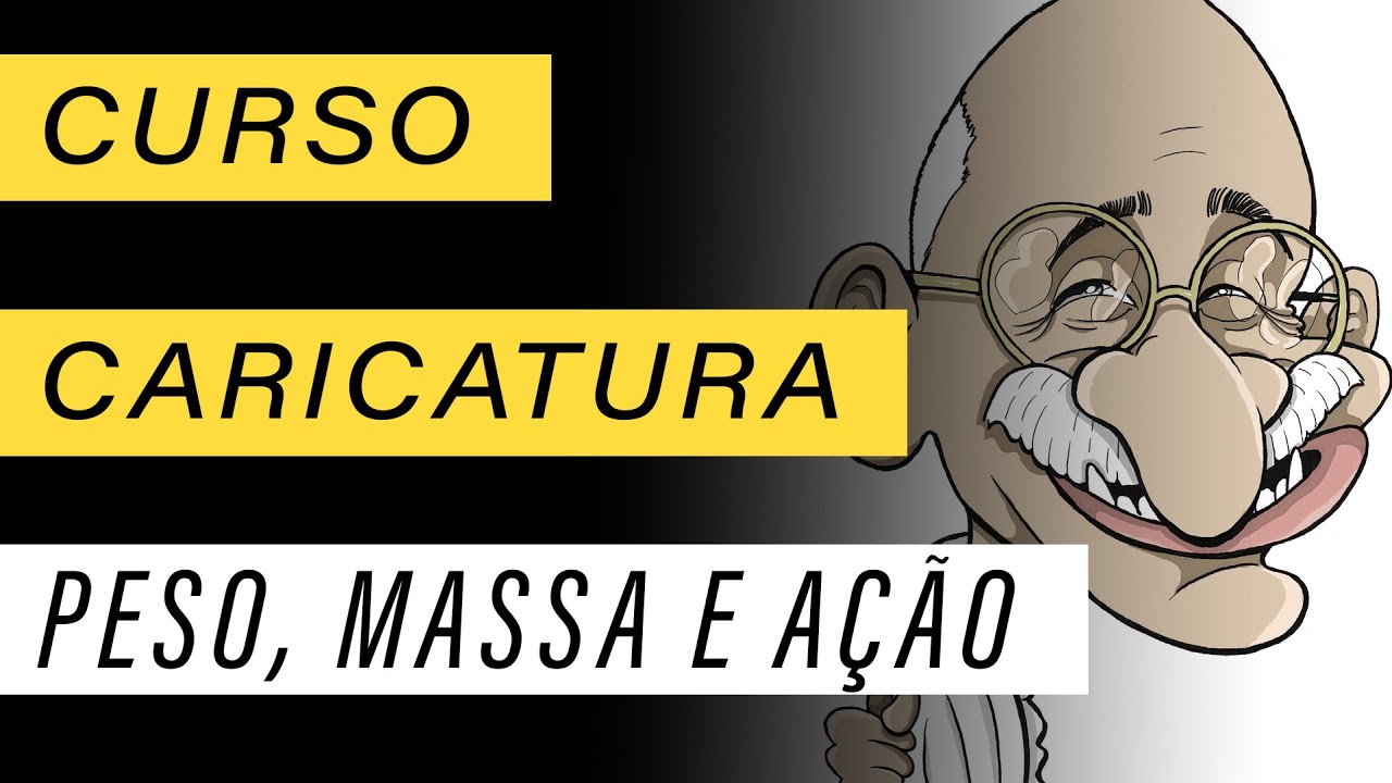 Peso, massa e a ação na caricatura