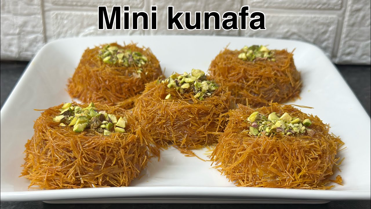 HOW TO MAKE KUNAFA AT HOME 🏠 Mini kunafa recipe | kunafa cheese recipe