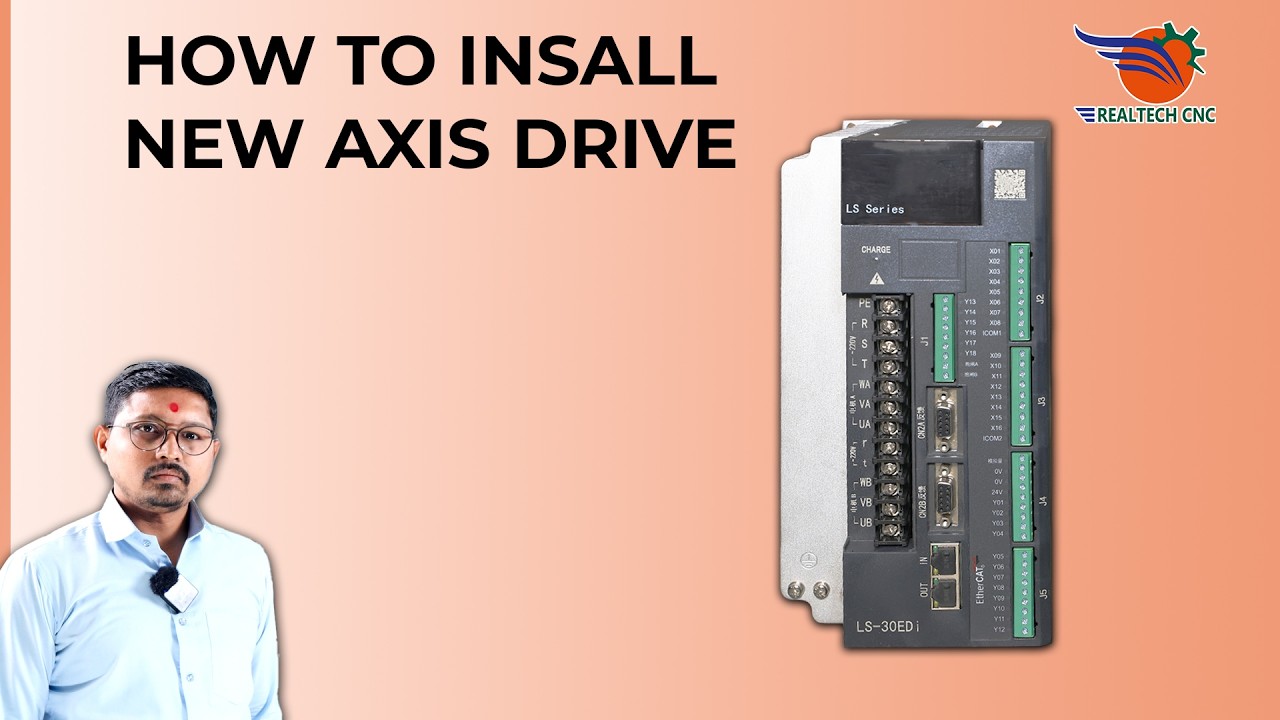 HOW TO INSALL NEW AXIS DRIVE IN REALTECH CNC MACHINE || REALTECH CNC SERVICES ||VD - 63