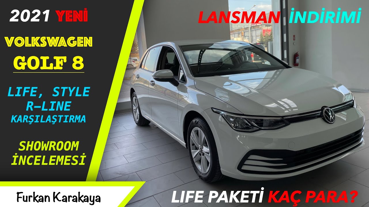 2021 YENİ GOLF 8 İNCELEME / LIFE PAKET / STYLE & R-LINE PAKETLERLE KARŞILAŞTIRMASI / LANSMAN FİYATI