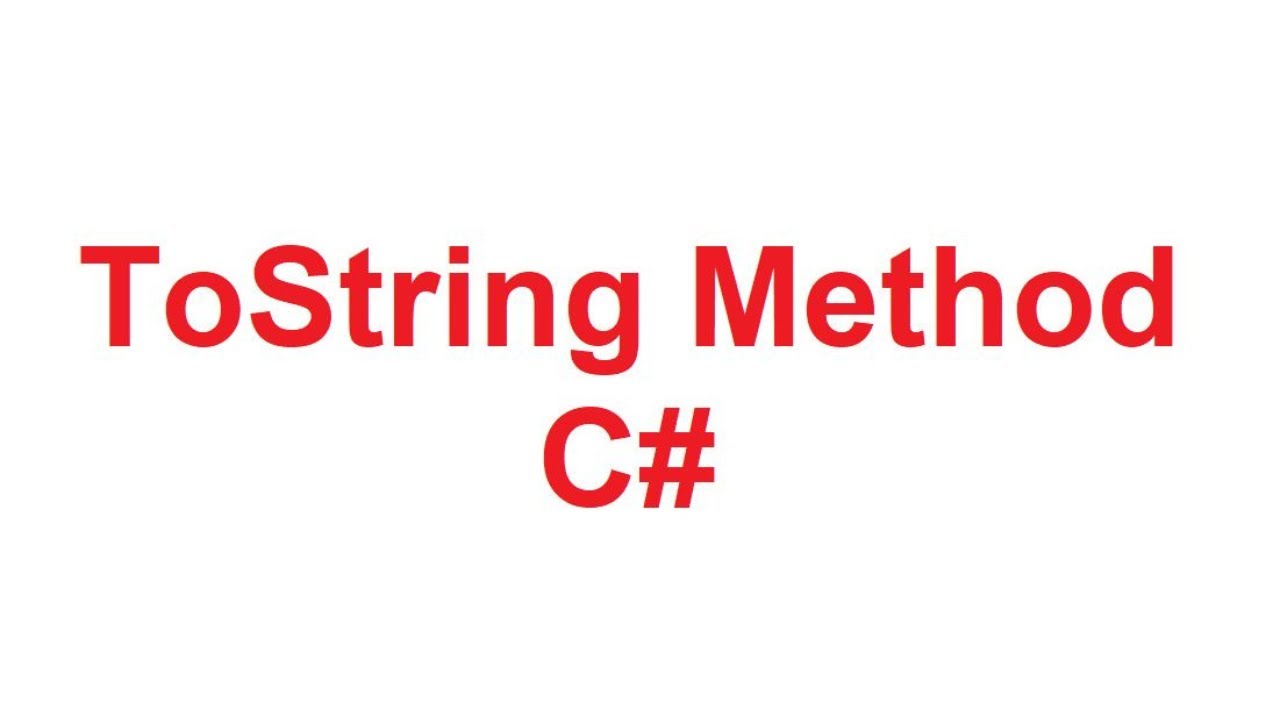 ToString Method in C# | How to Override ToString Method in C#