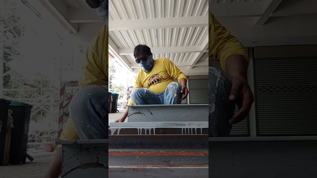 Actual Cut I Beam using Angle Grinder | P&L CONTRACTION COMPANY