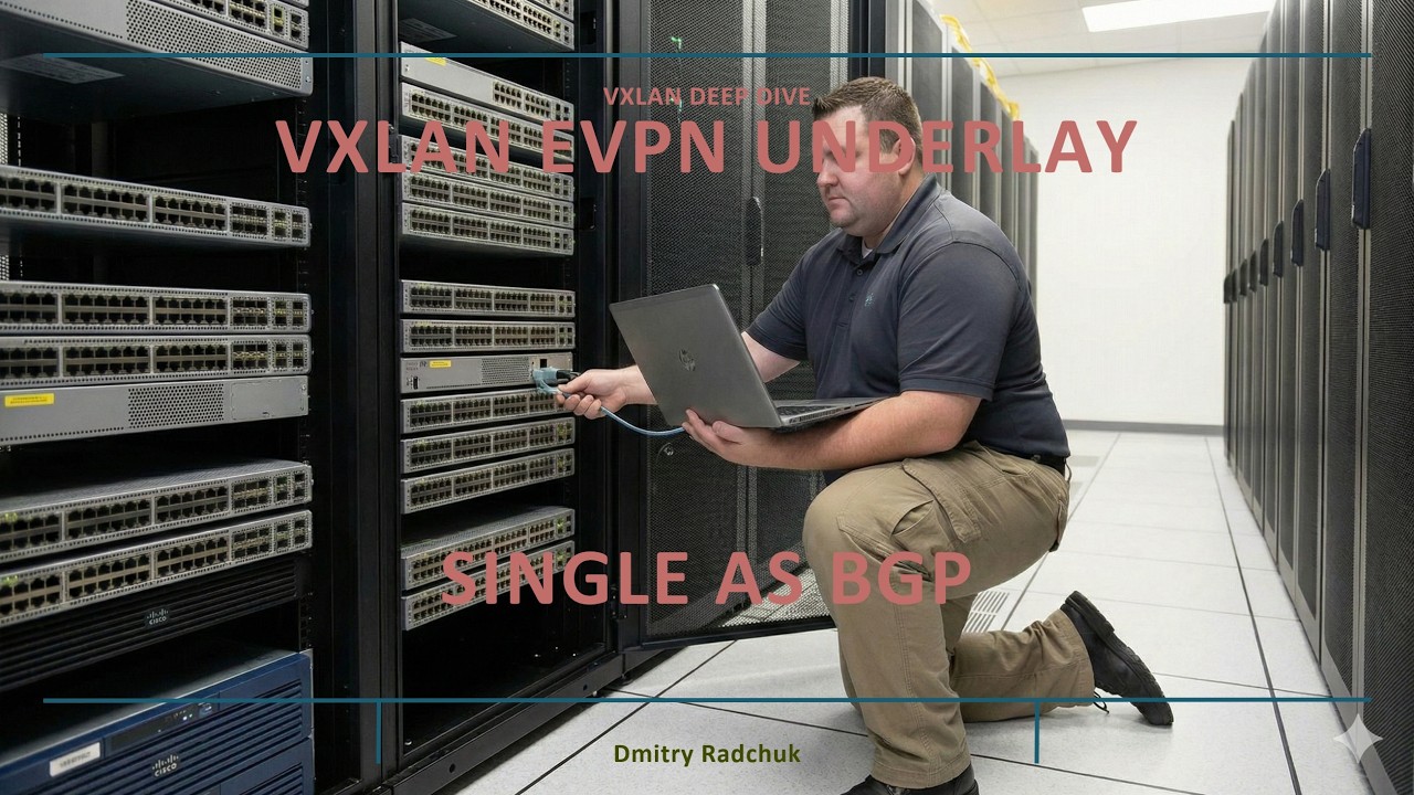 3.0 VXLAN Underlay routing. iBGP with spine as RR