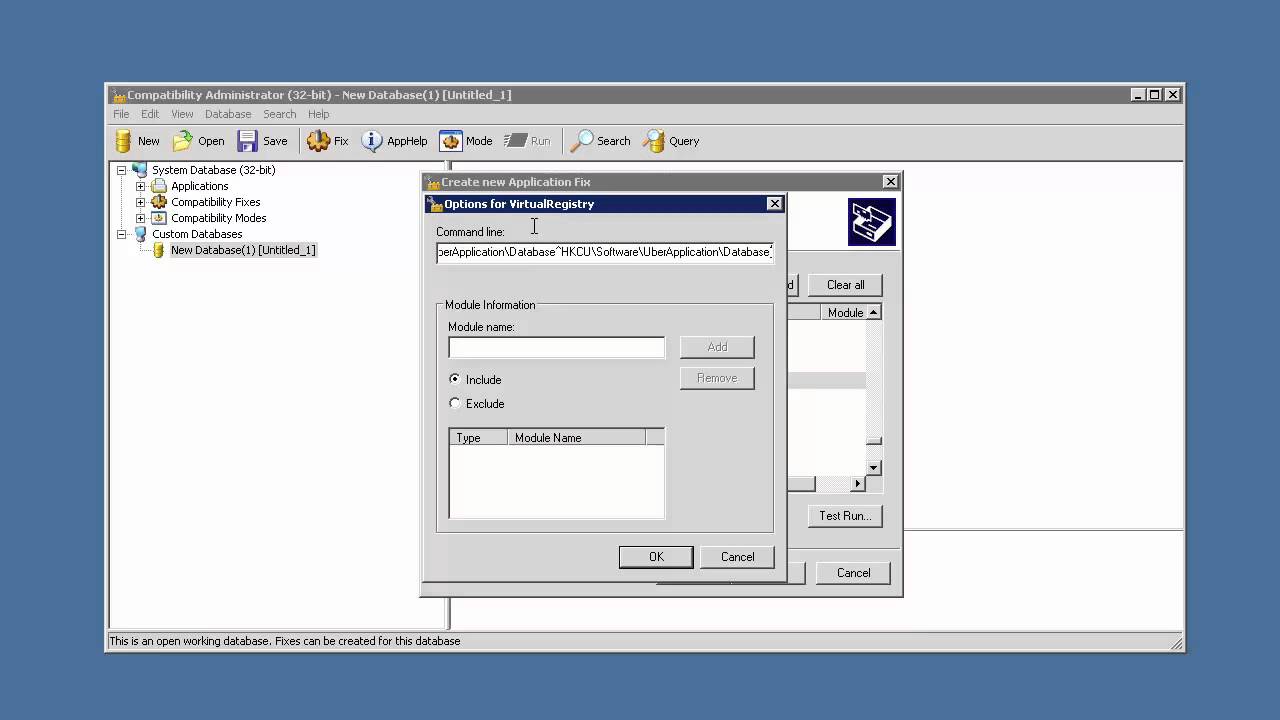 Creating and using a registry shim - VirtualRegistry