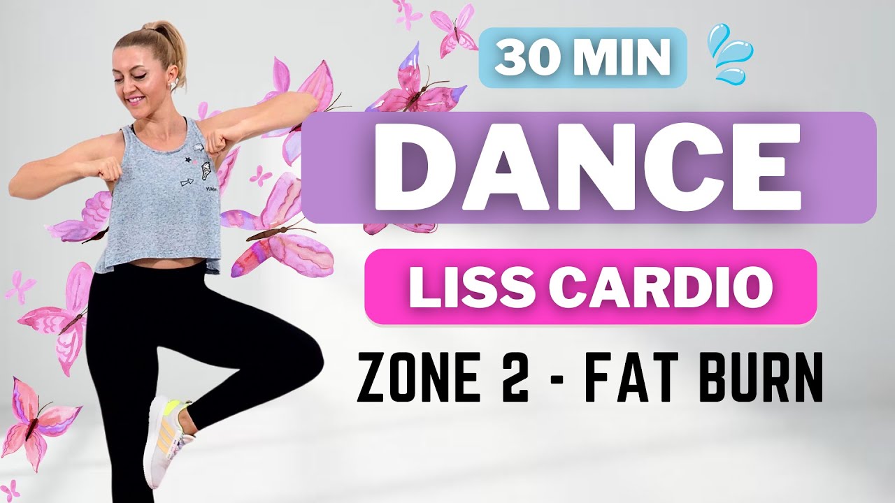 🔥30 Min DANCE CARDIO - LISS🔥Fun Aerobics Workout for Weight Loss🔥KNEE FRIENDLY🔥NO JUMPING🔥