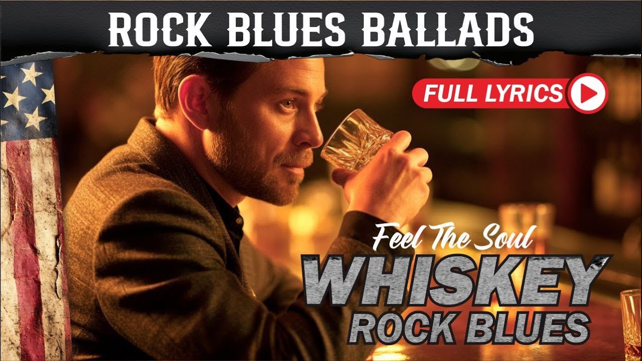 Whiskey Blues & Rock Classics 🎵 The Ultimate Blues Guitar Mix | Relaxing Night Music for Soul & Rest