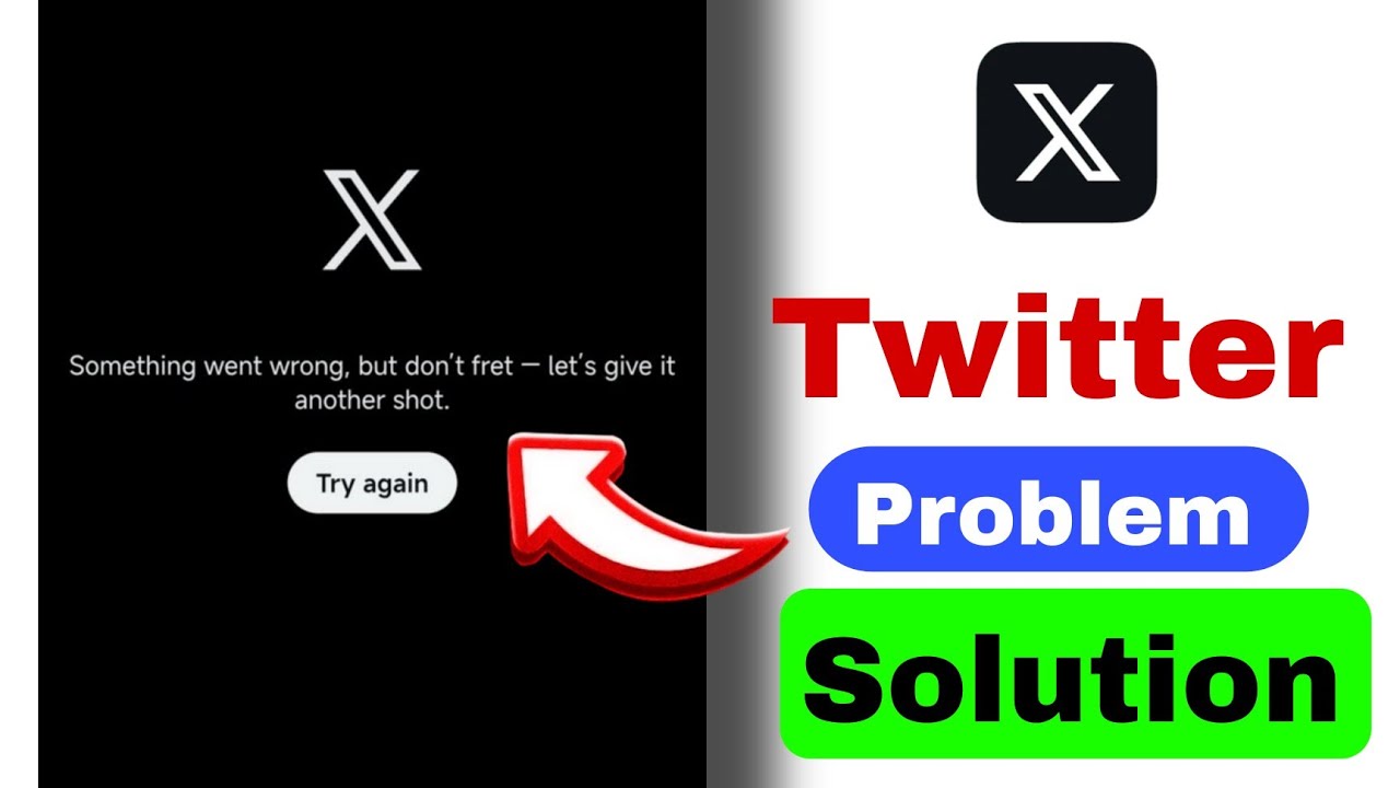 Something went wrong, but don't fret - let's give itanother shot | twitter open nahi ho raha hai