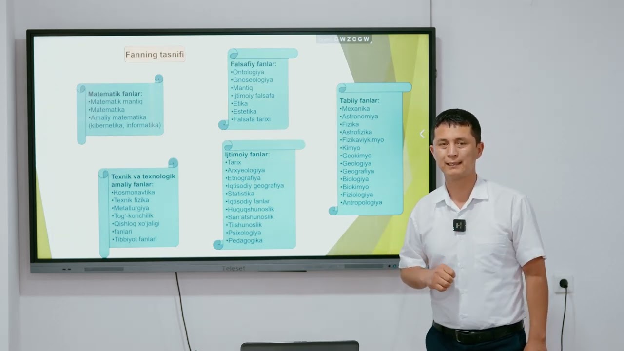 Falsafa va uning jamiyat hayotidagi ro'li haqida videodarslik