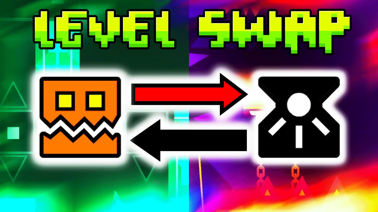 Geometry Dash LEVEL SWAP (with Terron)