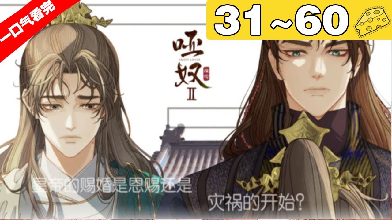 【第二季完结】《哑奴2：探花》合集：31~60集：残暴渣攻湛X柔弱哑巴受羡！王爷每天都被皇帝鞭打99次，但却十分开心 #古风 #纯爱 #漫画解说