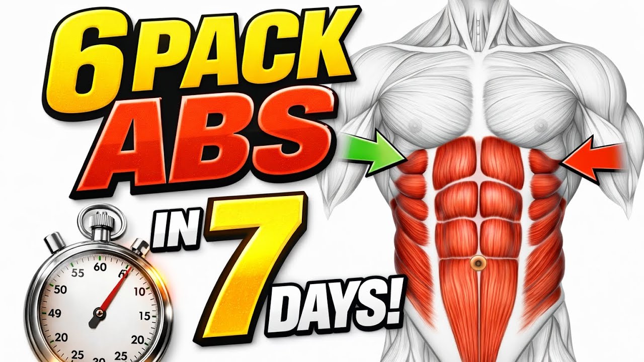 6 Pack Abs in Just 7 Days 🔥 No Gym Workout at Home💪