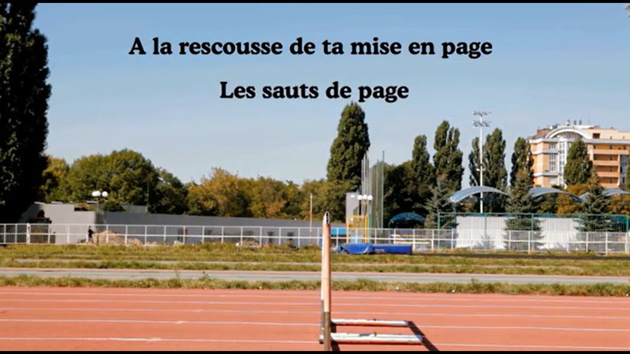 Utilisation des sauts de page
