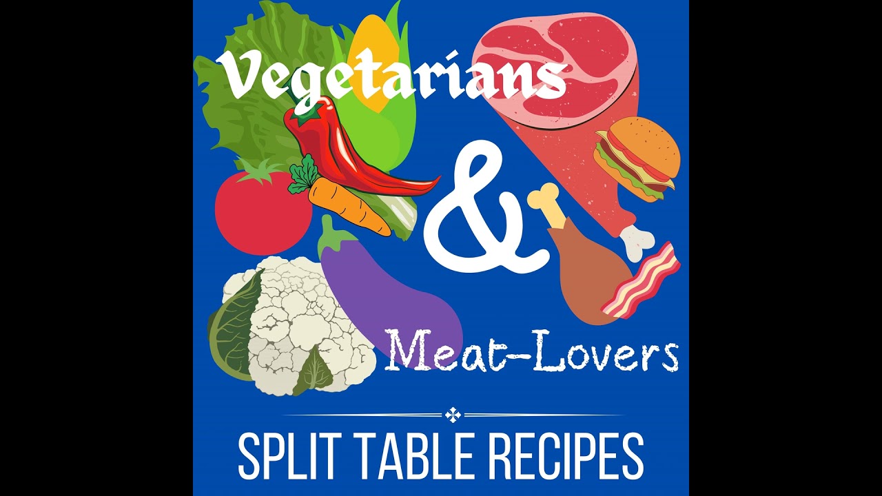 Meatless and Ground Beef Burger Bowls Hybrid Recipe, a Split Table Meal Option