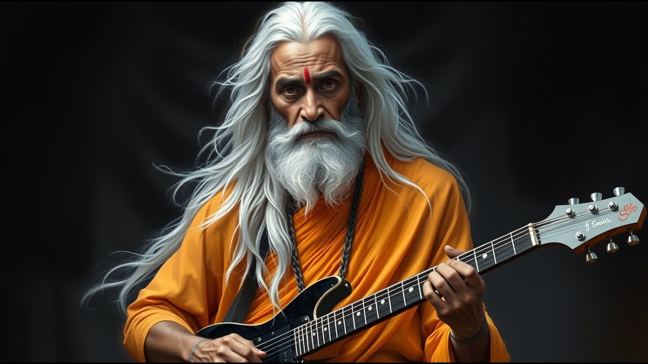 Hare Rama Hare Krishna 🎸 AI-Generated Guitar Melody | Divine Fusion