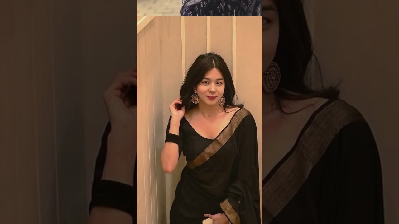 5 best farewell sarees(Black Sarees)#farewell #saree #aesthetic #shorts  #indian #students #school