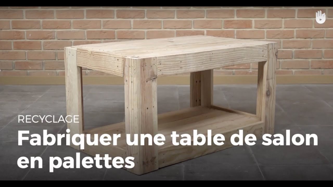 Fabriquer une table de salon en palette | Recycler