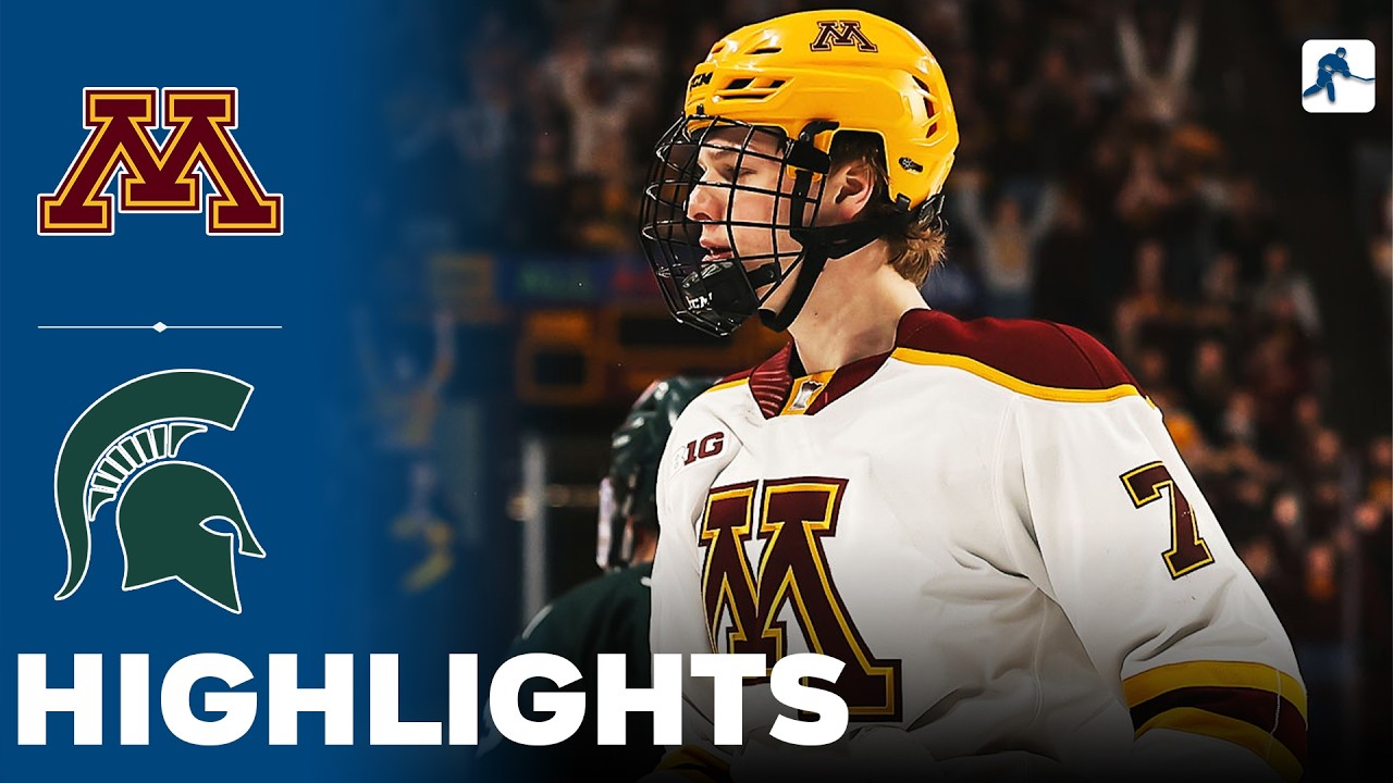 Minnesota vs Michigan State | NCAA College Hockey | Highlights - March 06, 2026