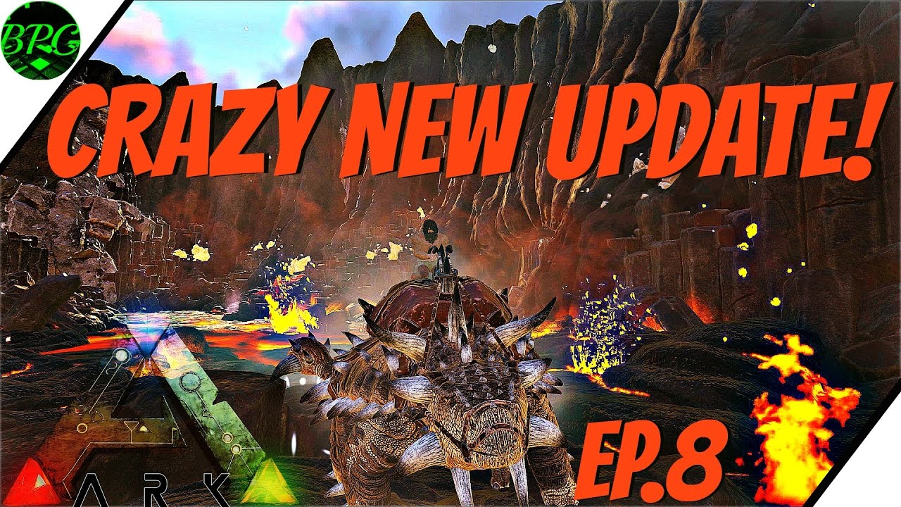 EP.8 NEW VOLCANO!? LEGENDARY ANKYLO TAME! Modded Ark: Extinction