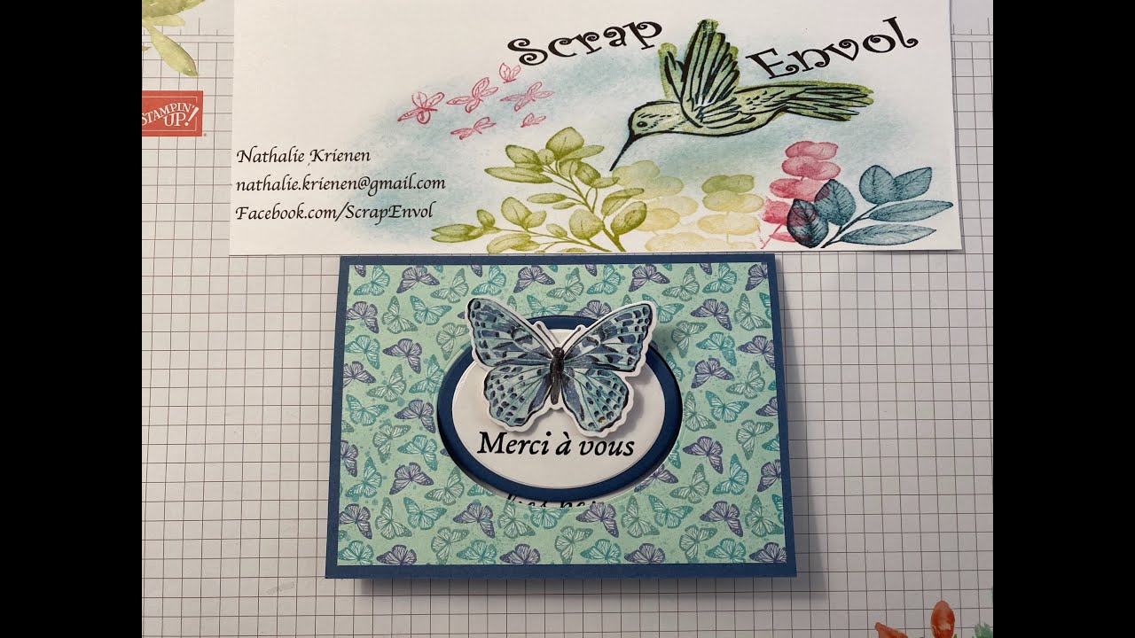 Carte pop up papillon à bascule