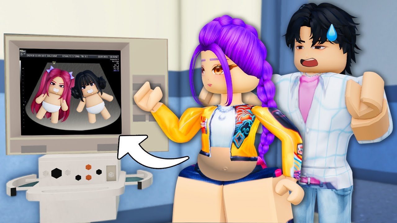 RUMI is PREGNANT with TWINS MIRA and ZOEY in Roblox! ( Kpop demon hunters)
