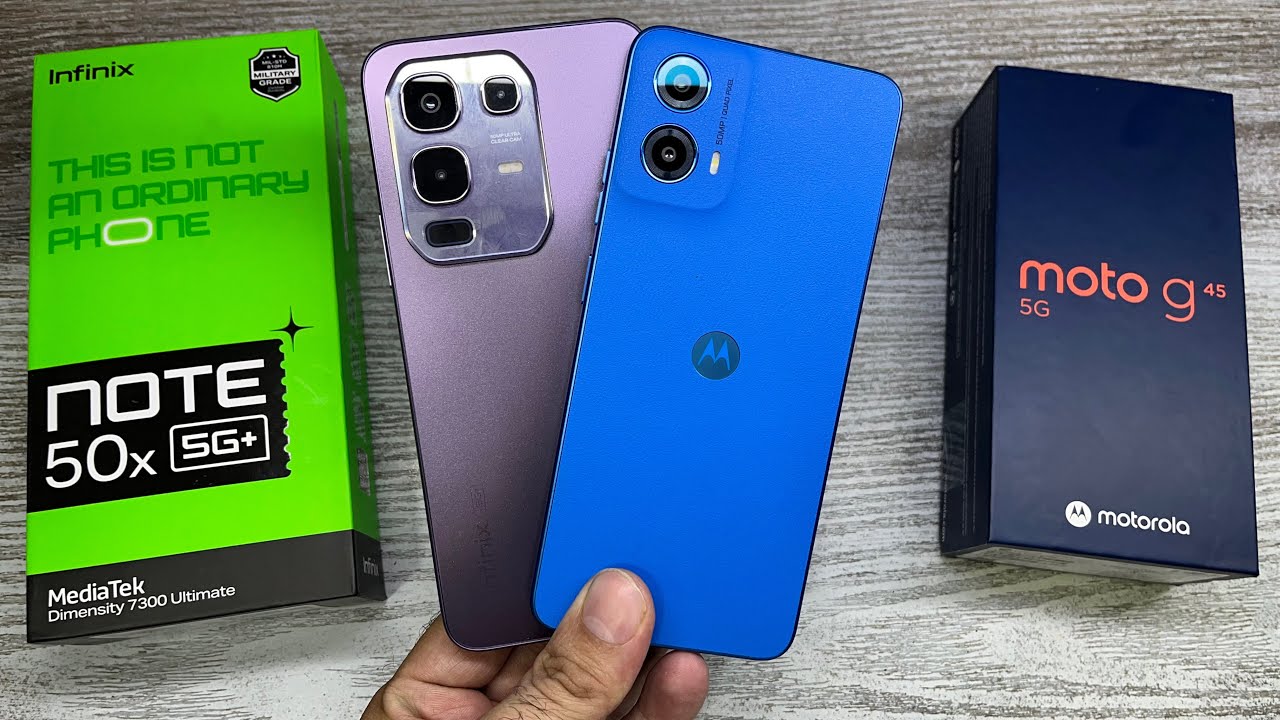 Infinix Note 50x 5g vs Moto G45 5g - Best Konsa ? | Gaming Processor 🎮 | Best Camera 📸
