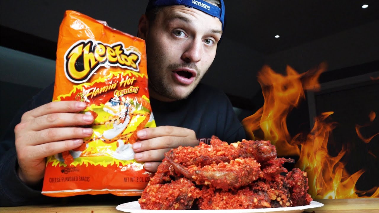 Making The Crispiest Cheeto Chicken Wings Ever (oi pure madness😂)