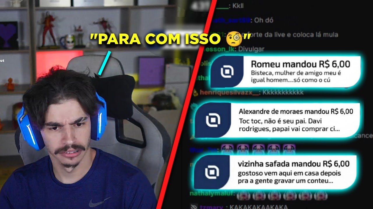 OS LIVEPIX MAIS ENGRAÇADOS QUE O BISTECONE RECEBEU DURANTE A LIVE KKKKKK