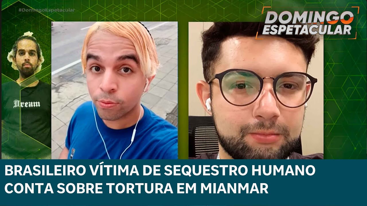 Brasileiro v&iacute;tima de tr&aacute;fico humano em Mianmar fala com detalhes sobre ocorrido |DOMINGO ESPETACULAR