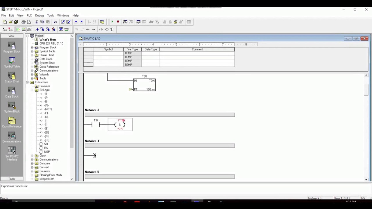 Learning PLC (S7 200) with Simulation | Timers - Example 02