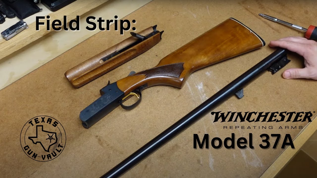 Field Strip & Forend Spacer Replacement: Winchester Model 37A (20 Gauge - Single Shot Shotgun)