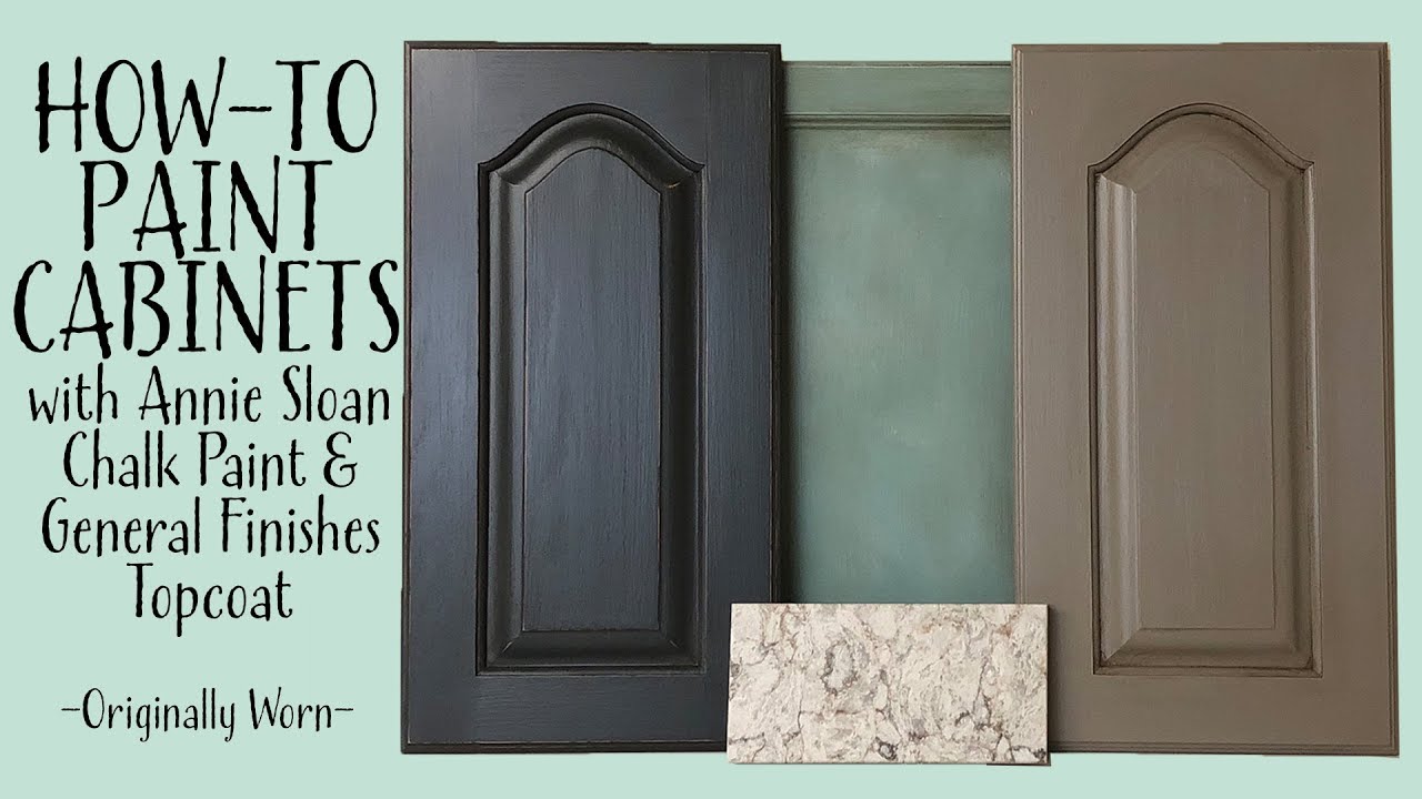 Cabinets with Annie Sloan Chalk Paint and General Finishes Top Coat