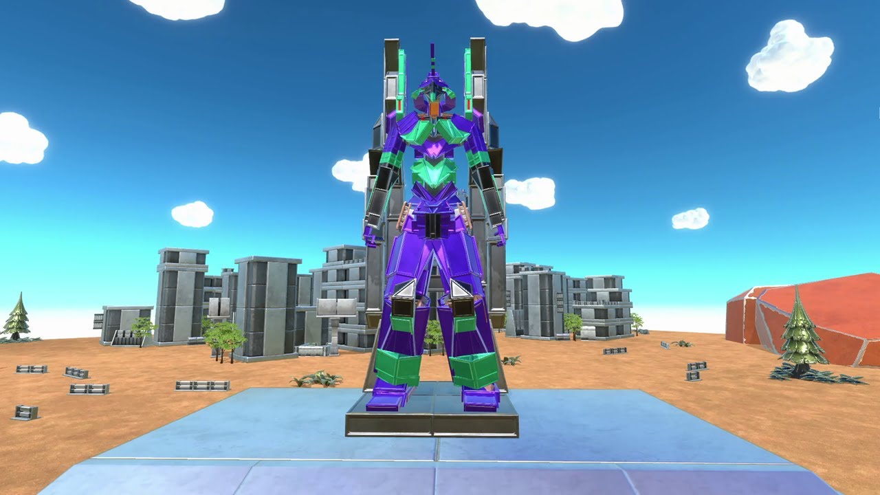 Various Warbot battles part 9. Evangelion Unit 01! - Age Of Warbots