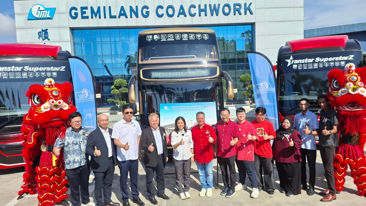 OFFICIAL HANDOVER OF NEXT-GEN LUXURY COACHES TO TRANSTAR EXPRESS | GEMILANG COACHWORK | VOLVO