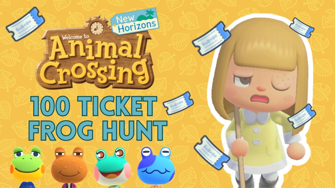 100 Ticket Frog Hunt! Can we find 3 FROG VILLAGERS!!!???