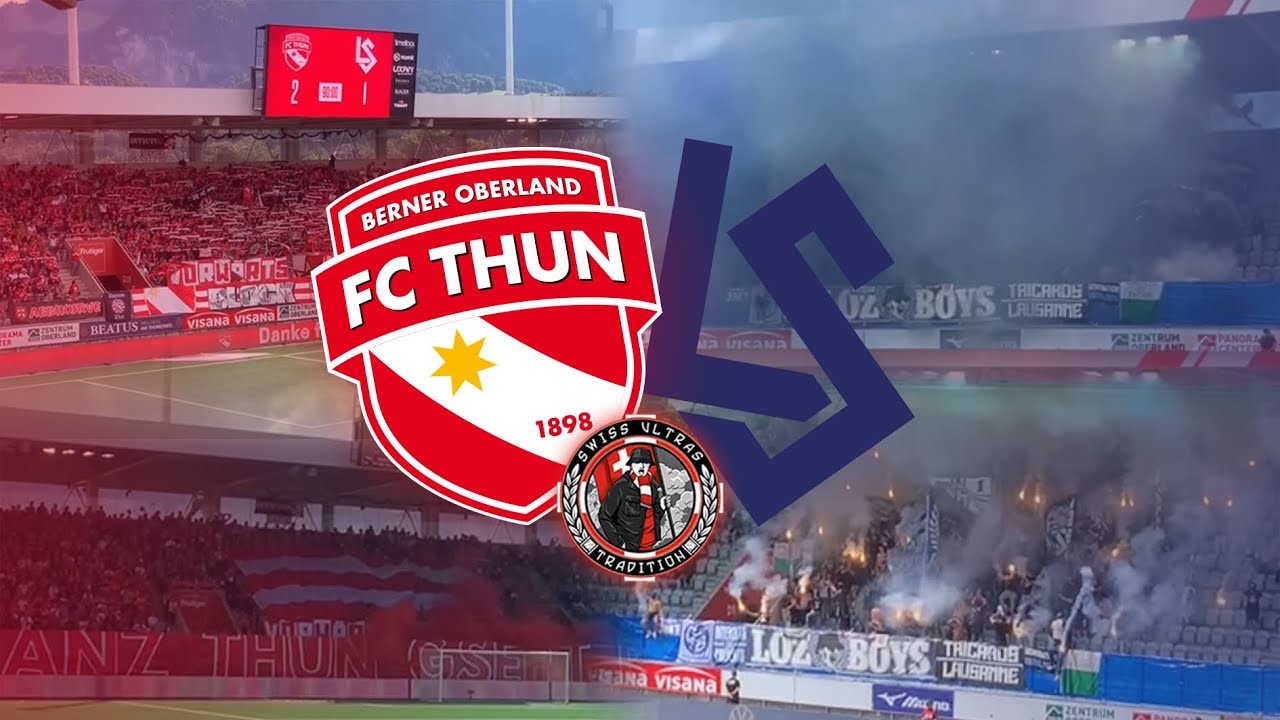 FC Thun 2:1 Lausanne Sport | 03.08.2025 | Choreo, Pyro, Fanchants | Swiss.Ultras.Tradition