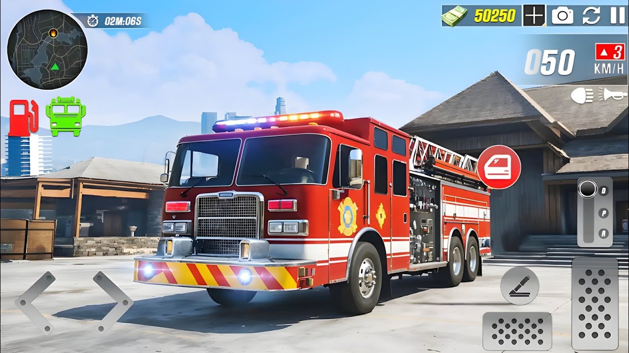 🏙️ City Firefighter Rescue Truck 3D &ndash; Real Firefighting Missions - Android Gameplay