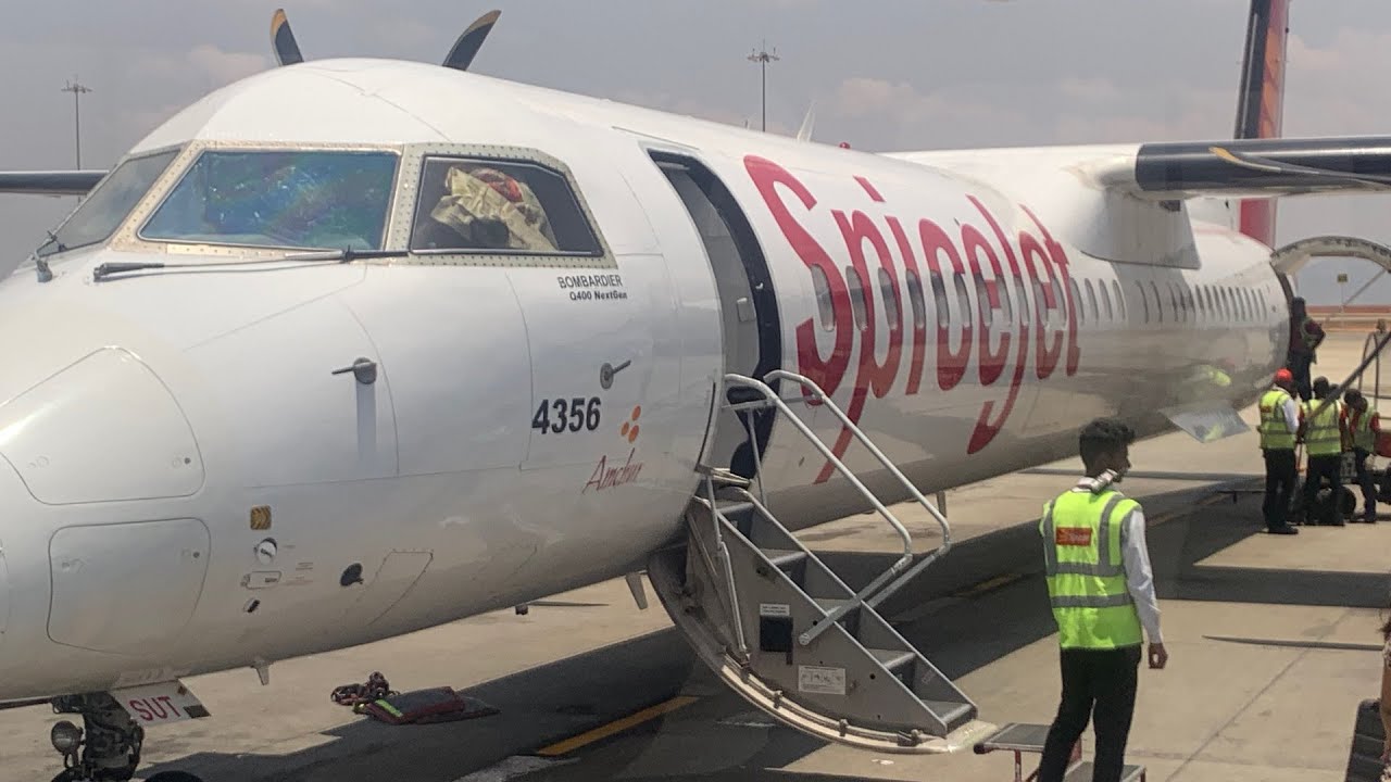 SpiceJet Q400 SpiceMax Review Bangalore to Pondicherry