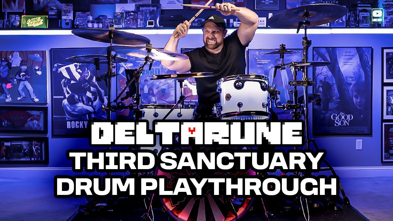 Deltarune - The Third Sanctuary - drum playthrough