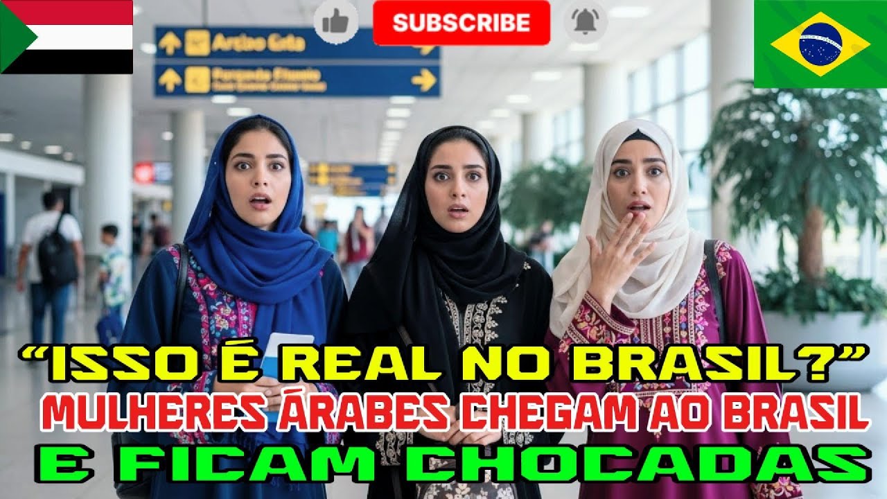 “Mulheres árabes ficam chocadas ao chegar ao BRASIL”