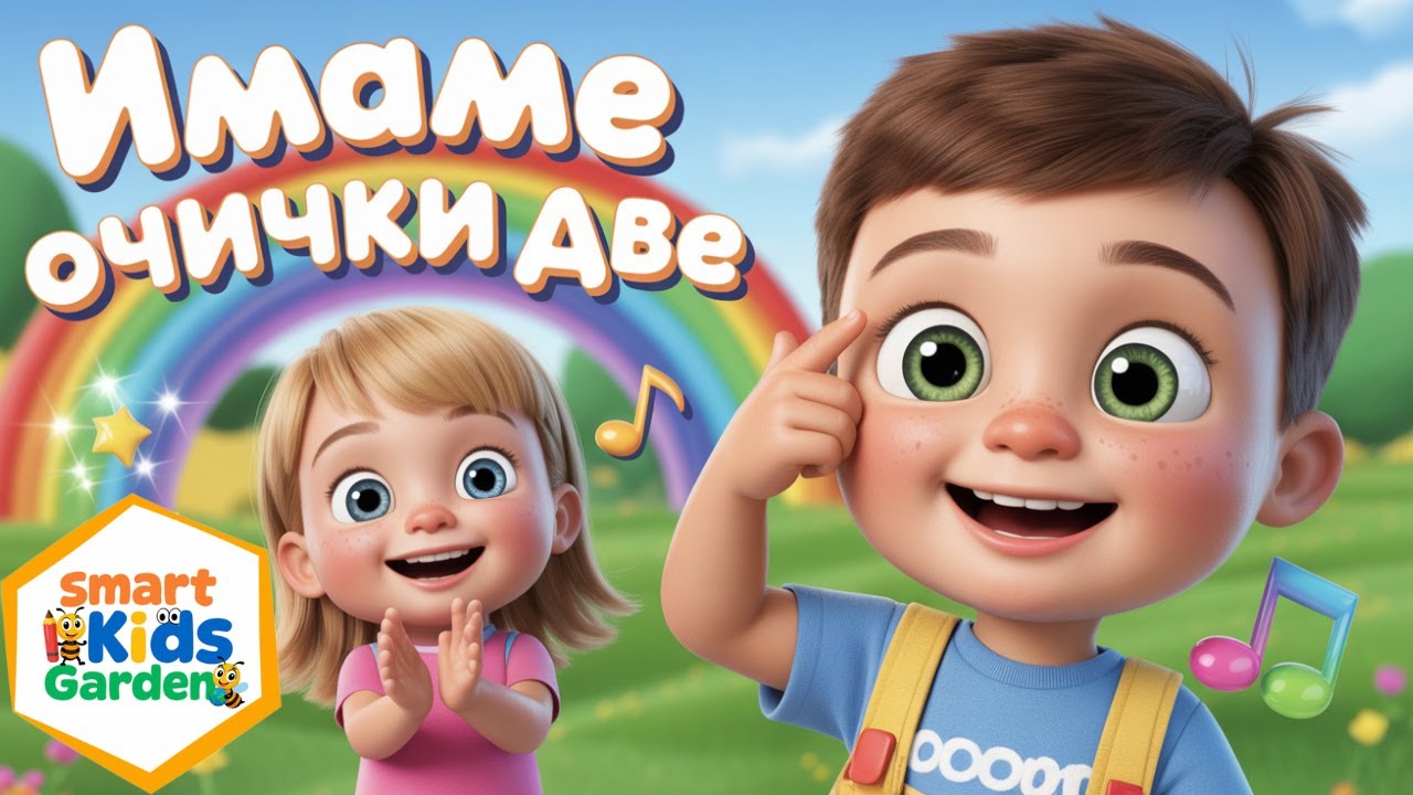 Имаме очички две 👀 | Весела детска песен за части на тялото | @SmartKidsGarden