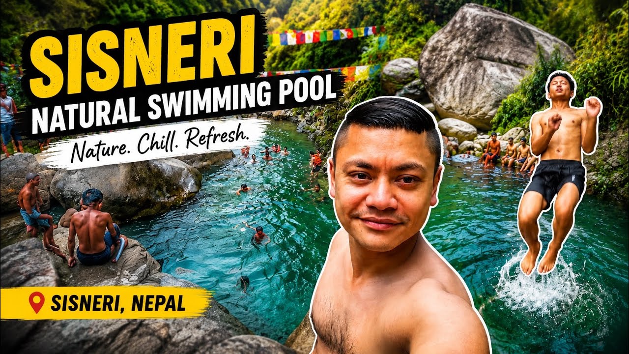 Sisneri Natural Swimming Pool |  Hidden Gem of Nepal 🇳🇵 Nature, Chill & Refresh! 🌿 