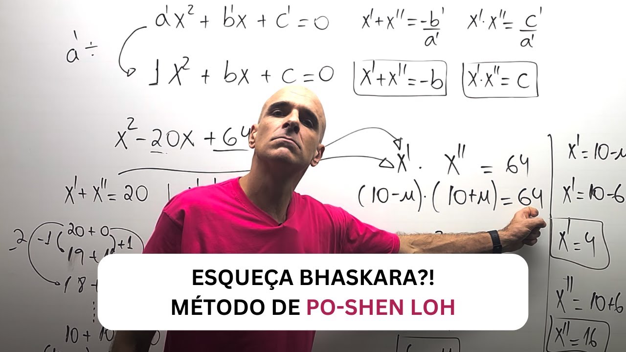 Método NINJA para resolver qualquer equação de 2° grau!