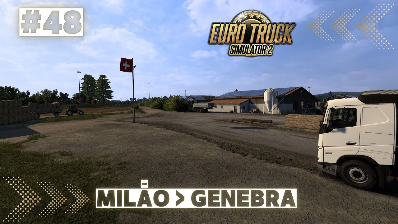 Gado Vivo pelos Alpes: Milão → Genebra | Noite até o Amanhecer | ETS2 + Eye Tracker