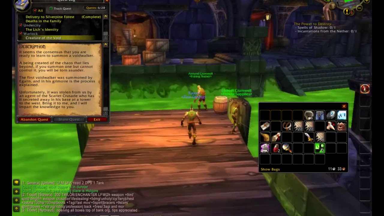 ELYSIUM VANILLA WOW: LOCK LEVELING
