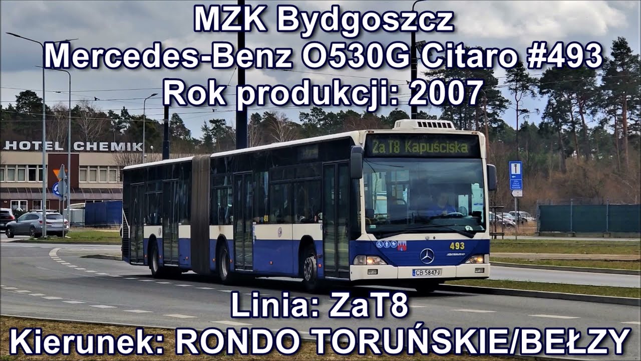 MZK Bydgoszcz - Linia ZaT8, Mercedes-Benz O530G Citaro #493