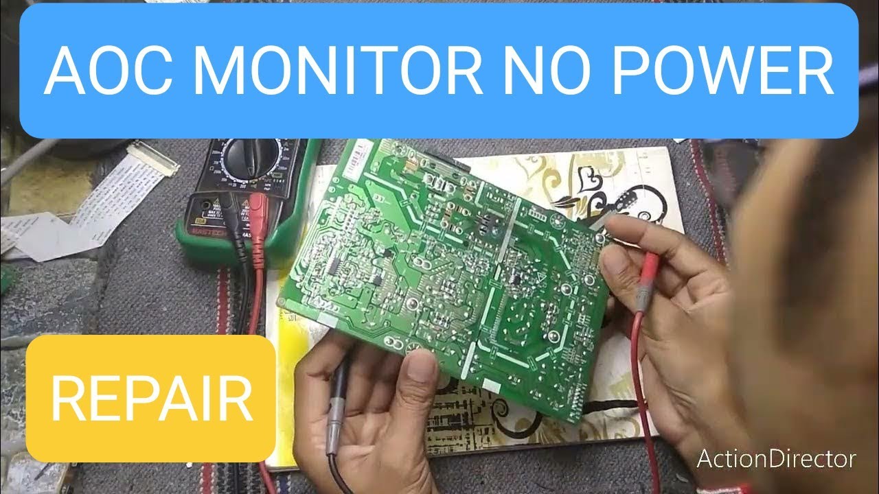 aoc monitor no power  ! monitor repair no power