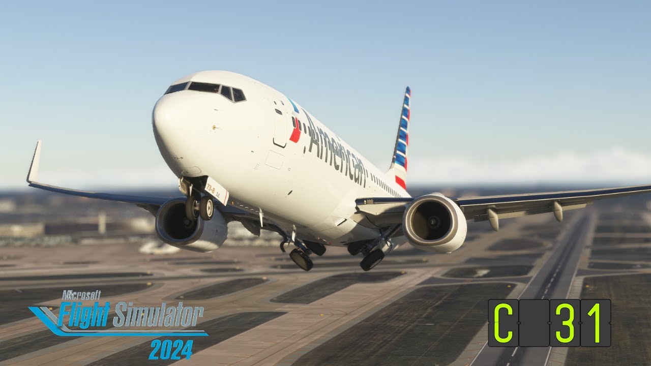 Flight Simulator 2024: Boeing 737 | Chicago ✈︎ New York City | VR Cockpit View | #americanairlines