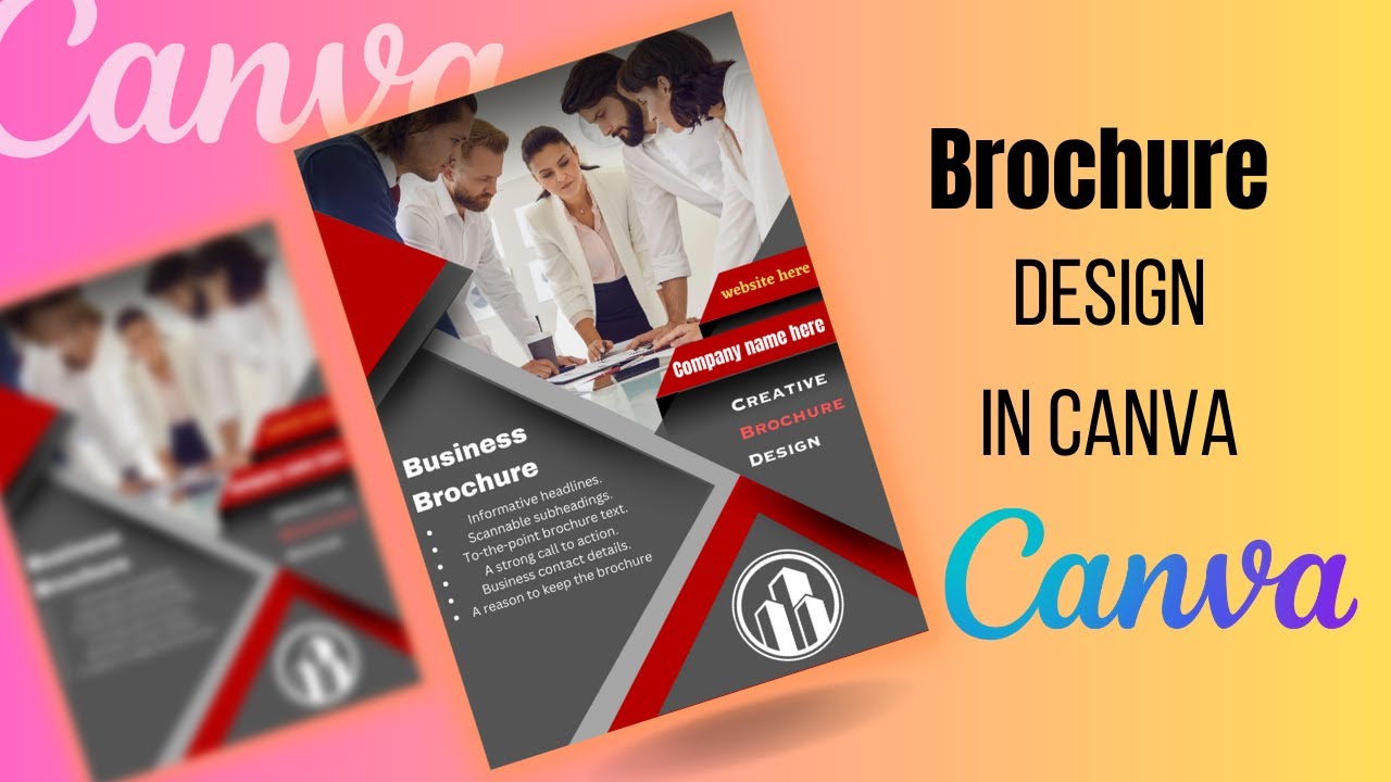 Business Brochure design in canva || canva tutorial || FSA Creator21
